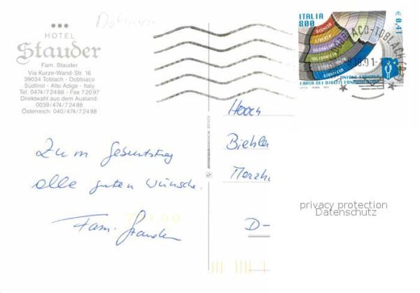 Toblach Suedtirol Hotel Stauder Kirche – Bild 2