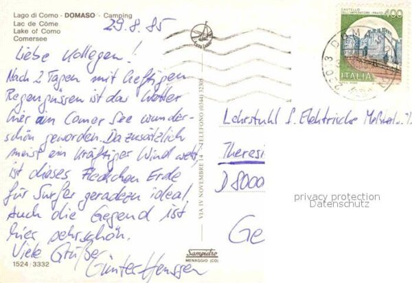 Domaso Campingplatz Comersee Fliegeraufnahme – Bild 2