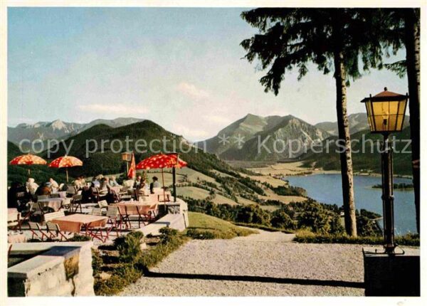 Schliersee Kurhotel Schliersbergalm Terrasse Blick