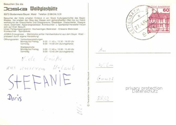 Bodenmais Joska Waldglashütte Glaskunstwerkstätte – Bild 2
