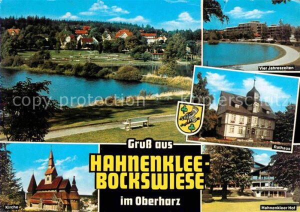 Hahnenklee-Bockswiese Harz Rathaus Kirche Hahnenklee-Hof