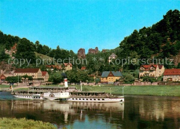 Rathen Saechsische Schweiz Talwächter zur Lokomotive und Lamm