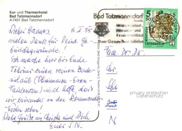 Bad Tatzmannsdorf Burgenland Kur- und Thermenhotel – Bild 2
