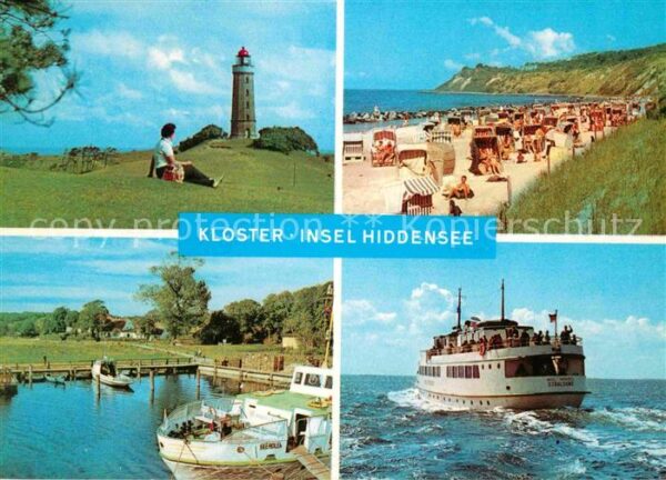Kloster Hiddensee Leuchtturm Strand Hafen