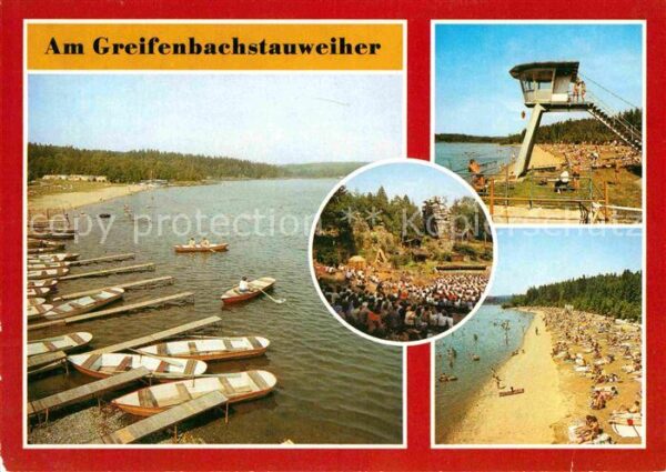 Ehrenfriedersdorf Erzgebirge am Greifenbachstauweiher Strand