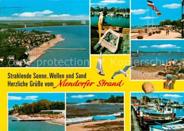 Niendorf Berkenthin Fliegeraufnahme Strand Hafen