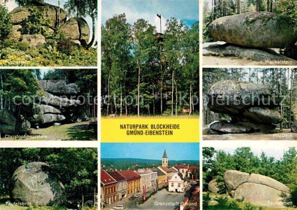 Eibenstein Niederoesterreich Naturpark Blockheide Gmünd