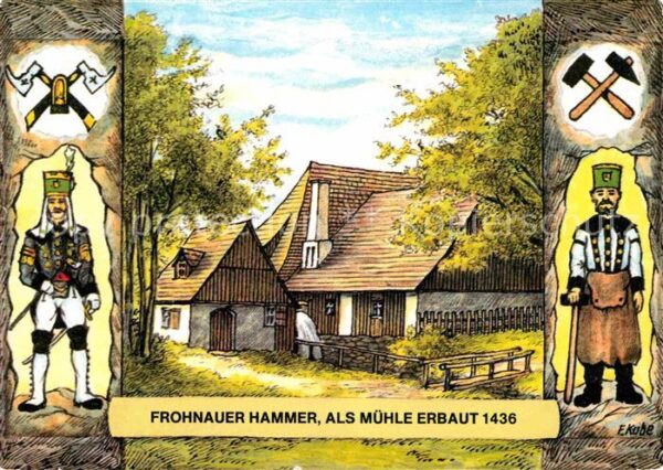 Frohnau Annaberg Frohnauer Hammer Mühle erbaut 1436
