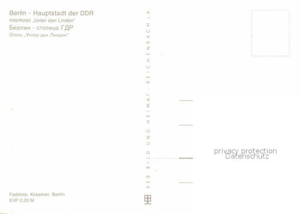 Berlin Interhotel Unter den Linden – Bild 2