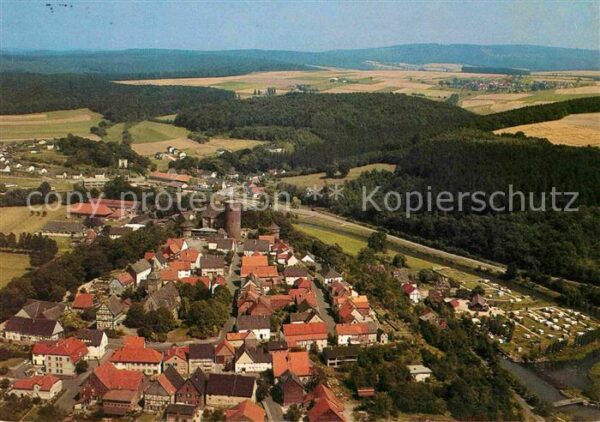Trendelburg Fliegeraufnahme Perle im Diemeltal