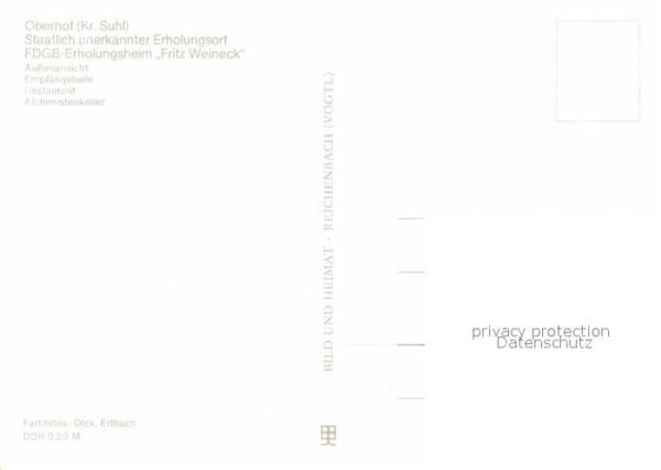 Oberhof Thueringen Erholungsheim Fritz Weineck – Bild 2