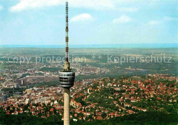 Stuttgart Fliegeraufnahme Fernsehturm