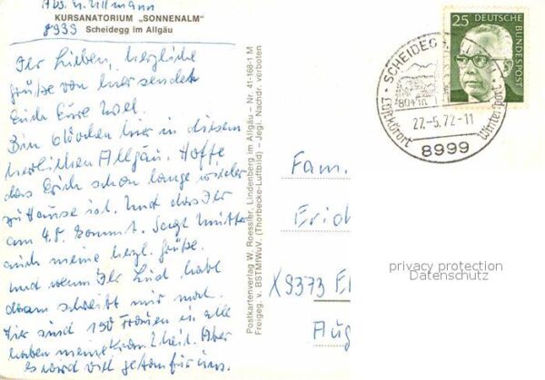 Scheidegg Allgaeu Kursanatorium – Bild 2