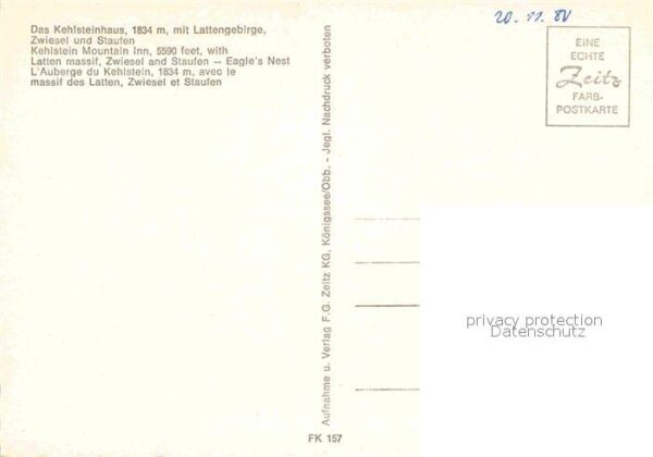 Kehlsteinhaus mit Lattengebirge Zwiesel und Staufen – Bild 2