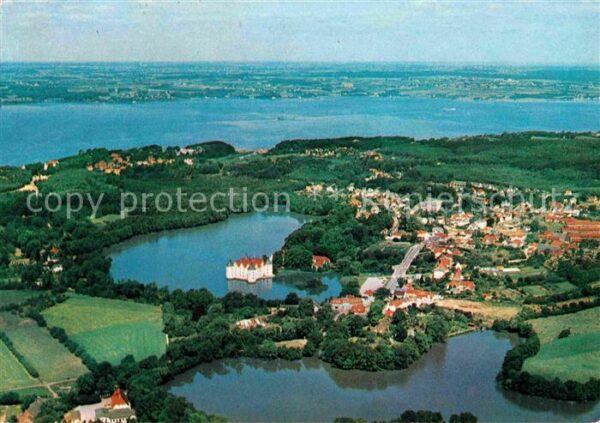 Gluecksburg Ostseebad Fliegeraufnahme mit Schloss