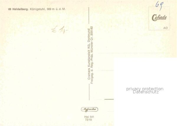Heidelberg Neckar mit Königstuhl Fliegeraufnahme – Bild 2