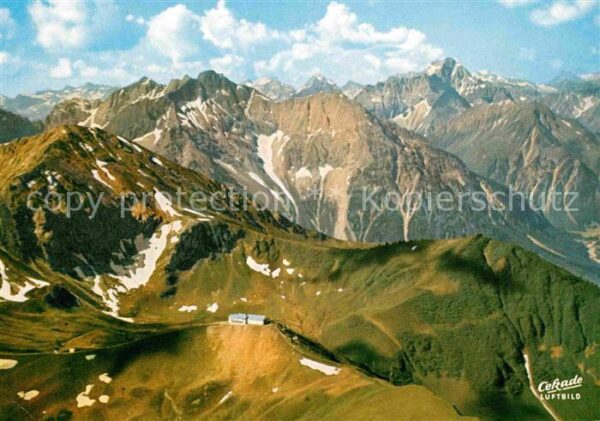 Kanzelwand Fliegeraufnahme Bergstation Hammerspitz