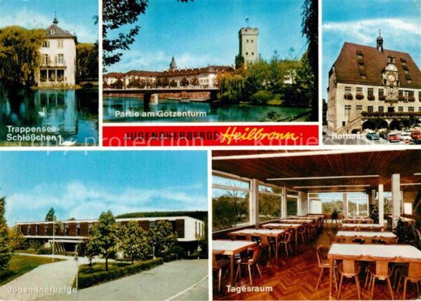 Heilbronn Neckar Götzenturm Trappensee-Schlößchen Rathau