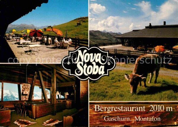 Gaschurn Vorarlberg Bergrestaurant Nova-Stoba