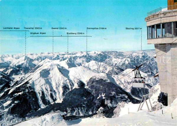 Zugspitzbahn Seilbahn Bergstation Lechtaler-Alpen