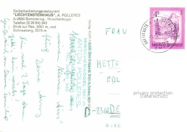 Semmering Niederoesterreich Restaurant Liechtensteinhaus – Bild 2