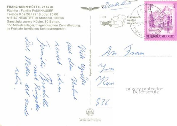 Neustift Stubaital Tirol Fliegeraufnahme Franz-Senn-Hütte – Bild 2