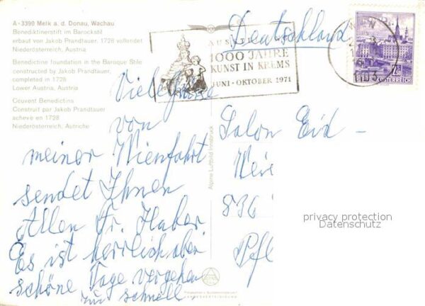 Melk Donau Fliegeraufnahme Benediktinerstift im Ba – Bild 2