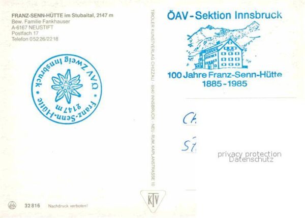 Neustift Stubaital Tirol Franz Senn Hütte – Bild 2