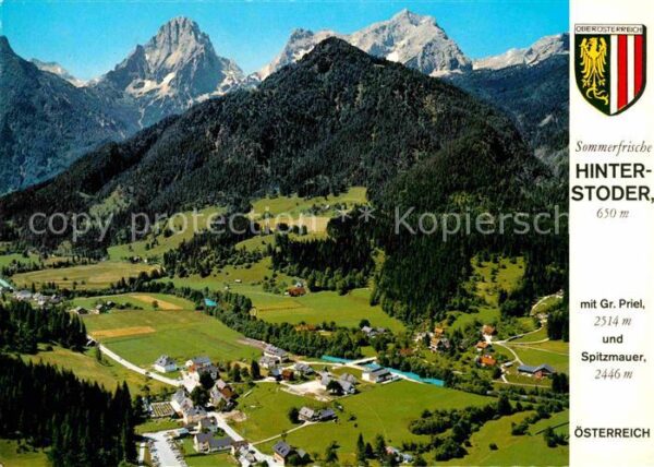 Hinterstoder mit Gr. Priel und Spitzmauer Fliegerauf