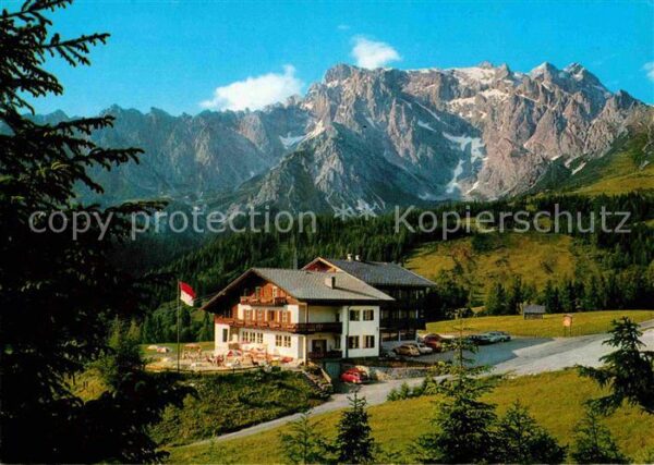 Dienten Hochkoenig Alpengasthof Pension Übergossene Alm