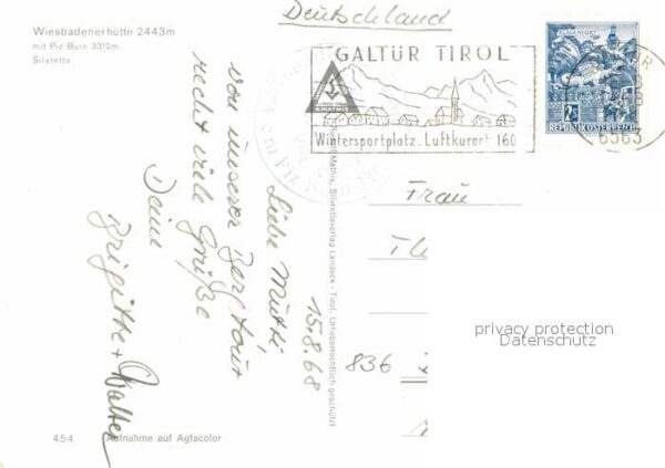 Wiesbadener Huette mit Piz Buin Silvretta – Bild 2