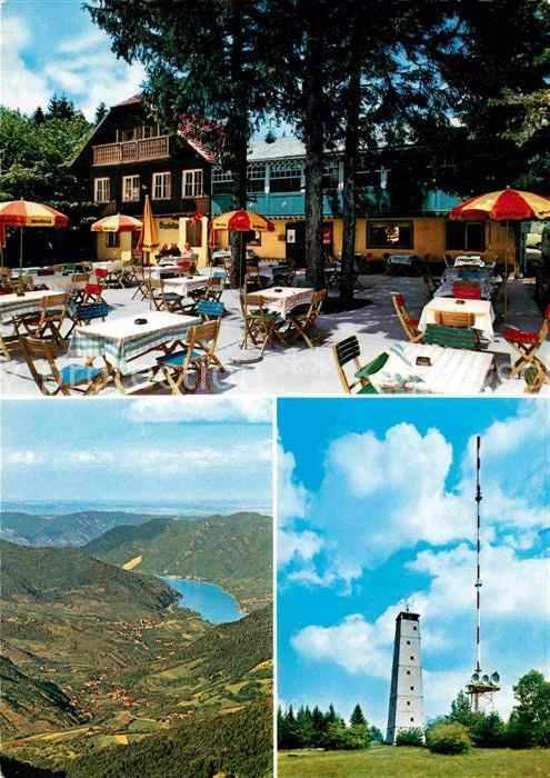 Jauerling Gipfelhaus am Jauerling mit Donau Sende