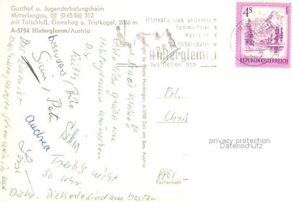 Hinterglemm Saalbach Gasthaus und Jugenderholungsheim Mitter – Bild 2