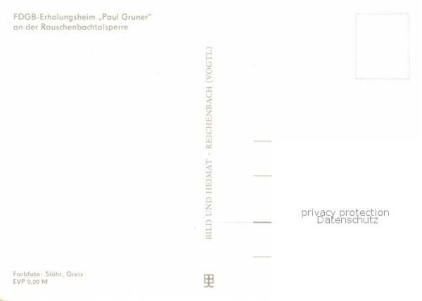 Rauschenbachtalsperre Erholungsheim Paul Gruner – Bild 2