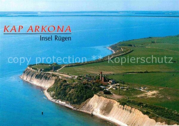 Kap Arkona Fliegeraufnahme mit Leuchttürmen