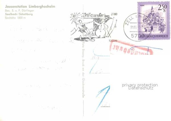 Saalbach-Hinterglemm Jausenstation Limberghochalm Skigebiet – Bild 2