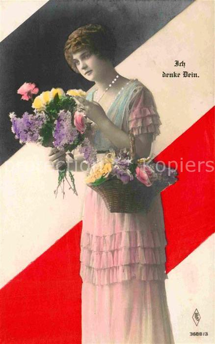 Schwarz Weiss Rot Ich denke Dein Frau Bluemn Foto-PFB-Nr.