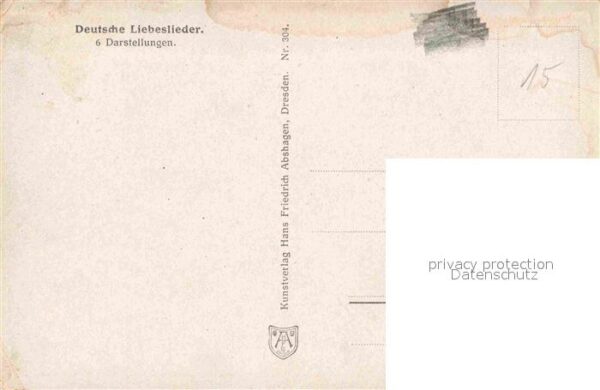 Liederkarte Deutsche Liebeslieder Rhein Künstlerkar – Bild 2