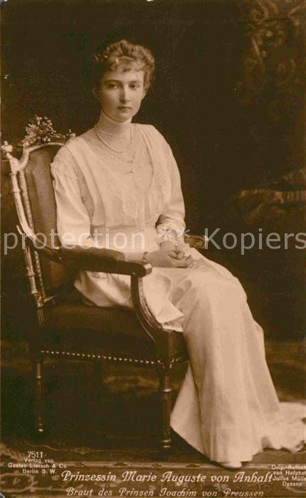 Adel Preussen Prinzessin Marie Auguste von Anhalt