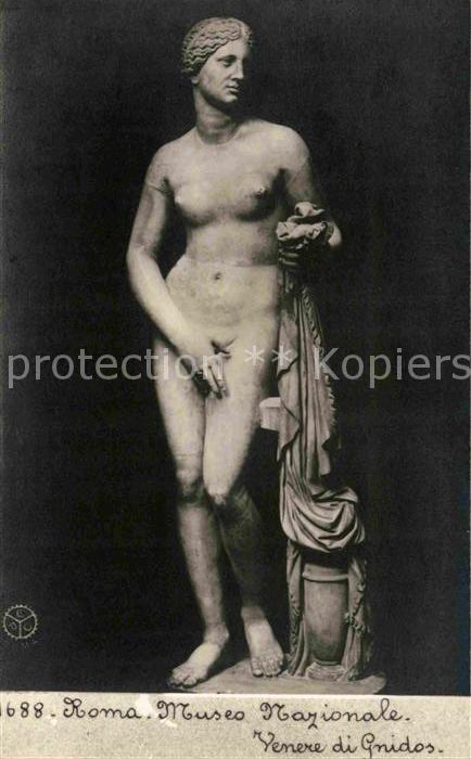Skulpturen Venere di Gnidos Roma Museo Nazionale