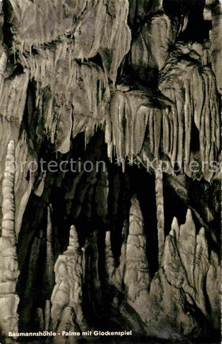 Hoehlen Caves Grottes Baumannshöhle Plame mit Glockenspiel
