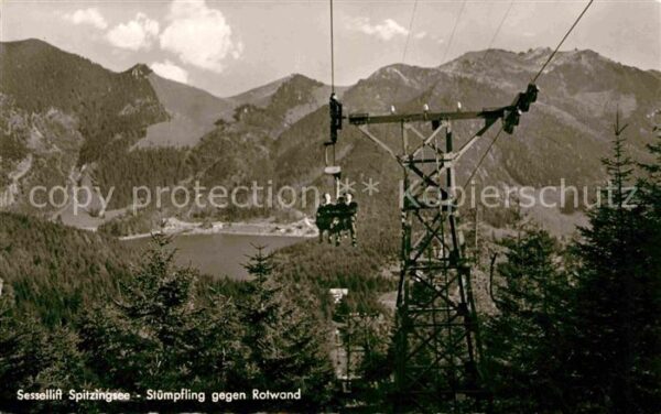 Sessellift Spitzingsee Stümpfling gegen Rotwand