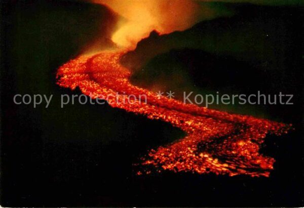 Vulkane Geysire Vulcans Geysers Sicilia Lavafluss Colata lavica