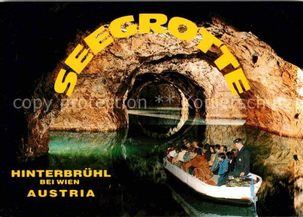 Hoehlen Caves Grottes Seegrotte Hinterbrühl Mödling Motorboot