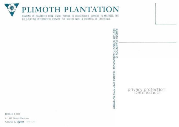 Trachten Plimoth Plantation Massachusetts Servan – Bild 2