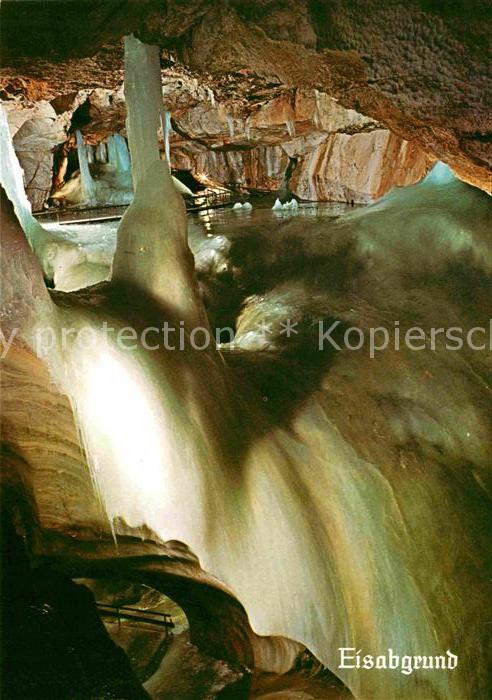 Hoehlen Caves Grottes Dachstein-Rieseneishöhle Eisabgrund Tri