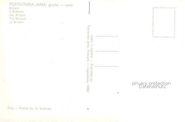 Hoehlen Caves Grottes Postojnska Jama Briljant – Bild 2