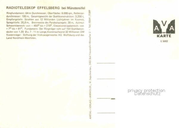 Astronomie Radioteleskop Effelsberg Münstereifel – Bild 2
