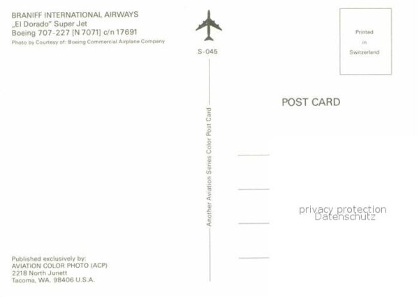 Flugzeuge Zivil Braniff International Airways El Dorado – Bild 2