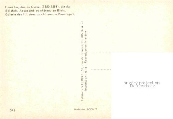 Adel Frankreich Henri Ier Duc de Guise – Bild 2